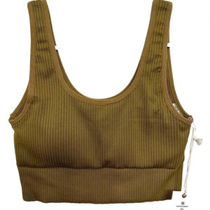 Good American women’s seamless ribbed sports bra. NWT’s size 1/2